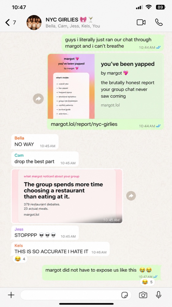 NYC Girlies reacting to Margot