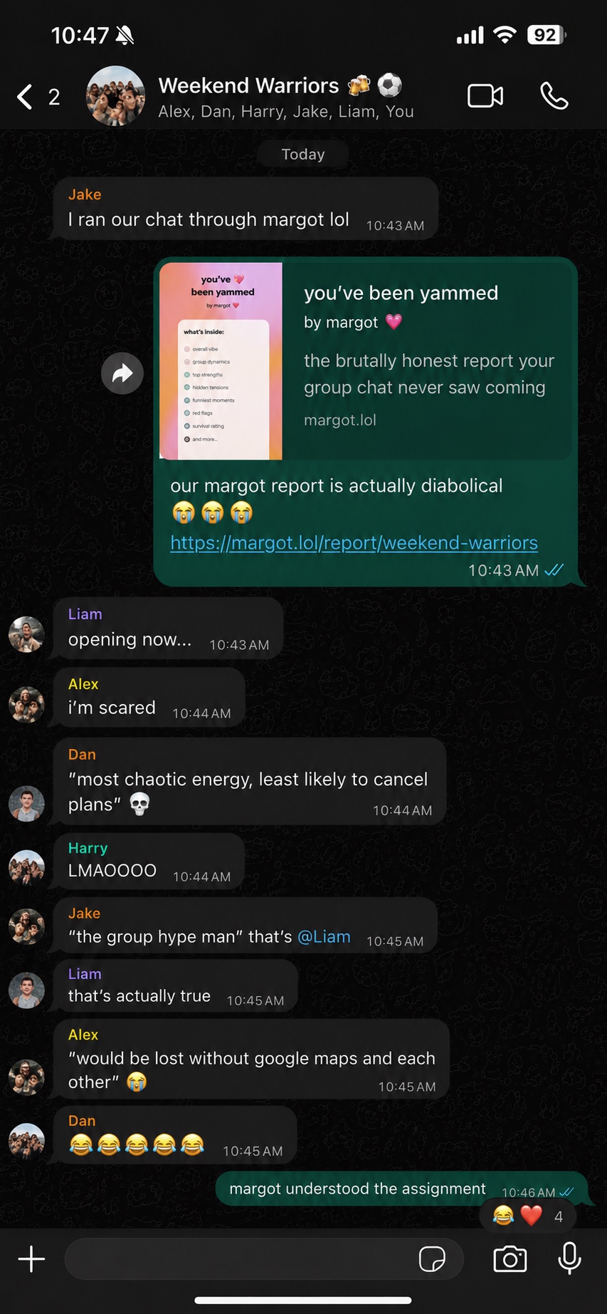 The Weekend Warriors reacting to Margot